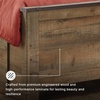 image:imageSignature Design by Ashley Trinell Farmhouse Twin Bed Frame BrownFull Bookcase Bed with 2 Sided Storage