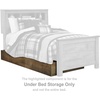 image:imageSignature Design by Ashley Trinell Farmhouse Twin Bed Frame BrownFull Bookcase Bed with Storage