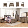 image:imageSignature Design by Ashley Trinell Farmhouse Twin Bed Frame BrownFull Bookcase Panel Bed