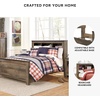 image:imageSignature Design by Ashley Trinell Farmhouse Twin Bed Frame BrownFull Bookcase Panel Bed