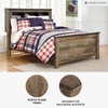 image:imageSignature Design by Ashley Trinell Farmhouse Twin Bed Frame BrownFull Bookcase Panel Bed