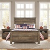image:imageSignature Design by Ashley Trinell Farmhouse Twin Bed Frame BrownFull Panel Bed