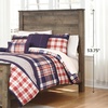 image:imageSignature Design by Ashley Trinell Farmhouse Twin Bed Frame BrownFull Panel Bed