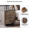 image:imageSignature Design by Ashley Trinell Farmhouse Twin Bed Frame BrownNightstand