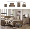 image:imageSignature Design by Ashley Trinell Farmhouse Twin Bed Frame BrownNightstand