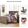 image:imageSignature Design by Ashley Trinell Farmhouse Twin Bed Frame BrownTwin Bookcase Bed