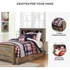 image:imageSignature Design by Ashley Trinell Farmhouse Twin Bed Frame BrownTwin Bookcase Bed with 1 Large Storage Drawer
