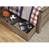 image:imageSignature Design by Ashley Trinell Farmhouse Twin Bed Frame BrownTwin Panel Bed with 1 Large Storage Drawer