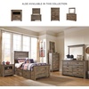 image:imageSignature Design by Ashley Trinell Farmhouse Twin Bed Frame BrownTwin Panel Bed with 2 Storage Drawers