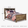 image:imageSignature Design by Ashley Trinell Rustic Twin Bookcase HeadboardFull