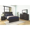 image:imageSignature Design by Ashley Twin Bed Frame Belachime CharcoalCharcoal