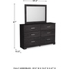 image:imageSignature Design by Ashley Twin Bed Frame Belachime CharcoalCharcoal