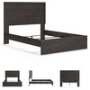image:imageSignature Design by Ashley Twin Bed Frame Belachime CharcoalCharcoal