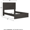 image:imageSignature Design by Ashley Twin Bed Frame Belachime CharcoalCharcoal