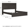 image:imageSignature Design by Ashley Twin Bed Frame Belachime CharcoalCharcoal