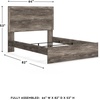 image:imageSignature Design by Ashley Twin Bed Frame Belachime CharcoalGrey