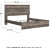 image:imageSignature Design by Ashley Twin Bed Frame Belachime CharcoalGrey