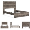 image:imageSignature Design by Ashley Twin Bed Frame Belachime CharcoalGrey