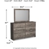image:imageSignature Design by Ashley Twin Bed Frame Belachime CharcoalGrey