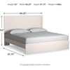 image:imageSignature Design by Ashley Twin Bed Frame Belachime CharcoalWhite