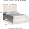 image:imageSignature Design by Ashley Twin Bed Frame Belachime CharcoalWhite