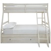 image:imageSignature Design by Ashley Twin Over Full Bunk Bed with Storage WhiteAntique White