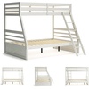 image:imageSignature Design by Ashley Twin Over Full Bunk Bed with Storage WhiteAntique White
