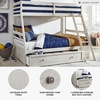 image:imageSignature Design by Ashley Twin Over Full Bunk Bed with Storage WhiteAntique White
