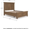 image:imageSignature Design by Ashley Twin Over Full Bunk Bed with Storage WhiteBrown