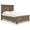 image:imageSignature Design by Ashley Twin Over Full Bunk Bed with Storage WhiteBrown