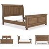 image:imageSignature Design by Ashley Twin Over Full Bunk Bed with Storage WhiteBrown