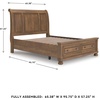 image:imageSignature Design by Ashley Twin Over Full Bunk Bed with Storage WhiteBrown