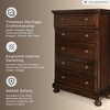 image:imageSignature Design by Ashley Twin Over Full Bunk Bed with Storage WhiteDark Brown
