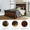 image:imageSignature Design by Ashley Twin Over Full Bunk Bed with Storage WhiteDark Brown