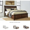 image:imageSignature Design by Ashley Twin Over Full Bunk Bed with Storage WhiteDark Brown