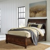 image:imageSignature Design by Ashley Twin Over Full Bunk Bed with Storage WhiteDark Brown