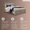 image:imageSignature Design by Ashley Twin Over Full Bunk Bed with Storage WhiteLight Gray