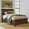 image:imageSignature Design by Ashley Twin Over Full Bunk Bed with Storage WhiteRustic Brown