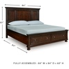 image:imageSignature Design by Ashley Twin Over Full Bunk Bed with Storage WhiteRustic Brown