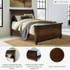 image:imageSignature Design by Ashley Twin Over Full Bunk Bed with Storage WhiteRustic Brown