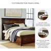 image:imageSignature Design by Ashley Twin Over Full Bunk Bed with Storage WhiteRustic Brown