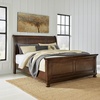 image:imageSignature Design by Ashley Twin Over Full Bunk Bed with Storage WhiteRustic Brown