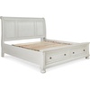 image:imageSignature Design by Ashley Twin Over Full Bunk Bed with Storage WhiteWhitewash