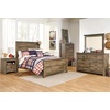 image:imageSignature Design by Ashley Twin Panel Headboard Only Brown TrinellFull