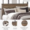 image:imageSignature Design by Ashley Twin Panel Headboard Only Brown TrinellKingCal King