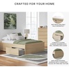 image:imageSignature Design by Ashley Twin Platform Bed Frame NaturalLight Brown