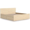 image:imageSignature Design by Ashley Twin Platform Bed Frame NaturalLight Brown