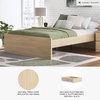 image:imageSignature Design by Ashley Twin Platform Bed Frame NaturalLight Brown