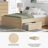 image:imageSignature Design by Ashley Twin Platform Bed Frame NaturalLight Brown