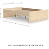 image:imageSignature Design by Ashley Twin Platform Bed Frame NaturalLight Brown